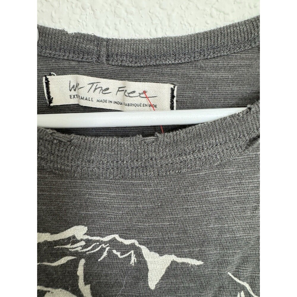 Free People We The Free Showtime Tee XS Beaded Retro Rock T Shirt - Picture 7 of 7